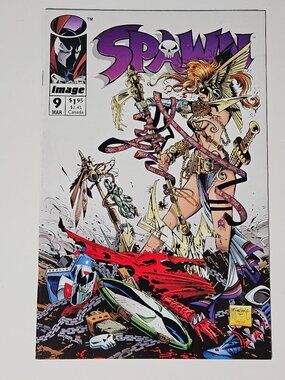 Spawn #9 (Image Comics, 1993) 1st App Angela Todd McFarlane Neil Gaiman C-028